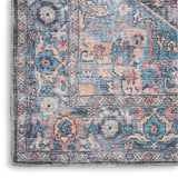 nourison new concept washables sr101 light blue multicolr rug