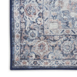 nourison new concept washables sr101 ivory navy rug