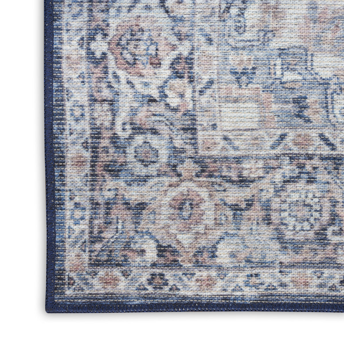 nourison new concept washables sr101 ivory navy rug