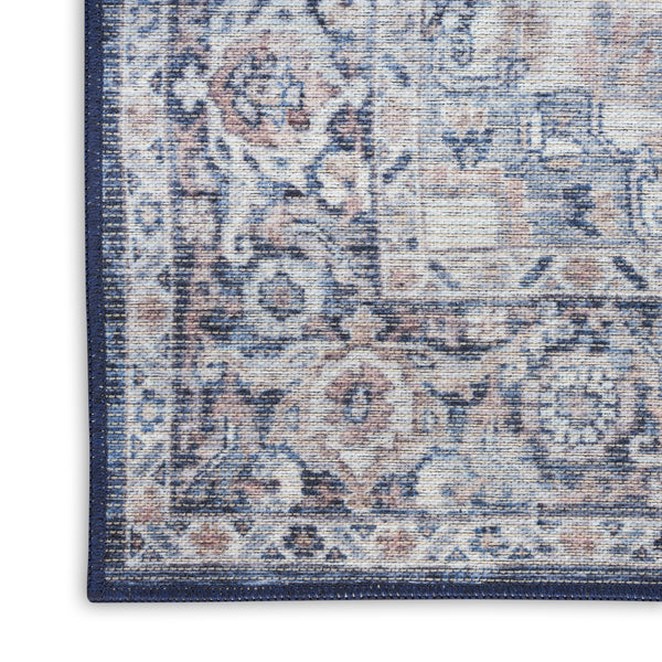 nourison new concept washables sr101 ivory navy rug