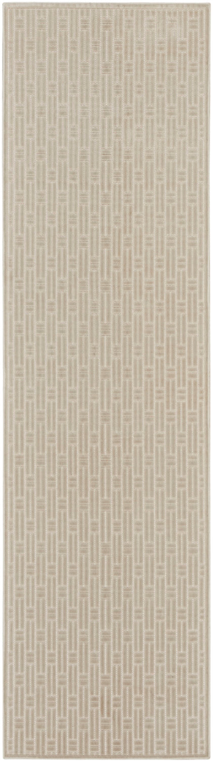 nourison washable charm wch02 silver ivory rug