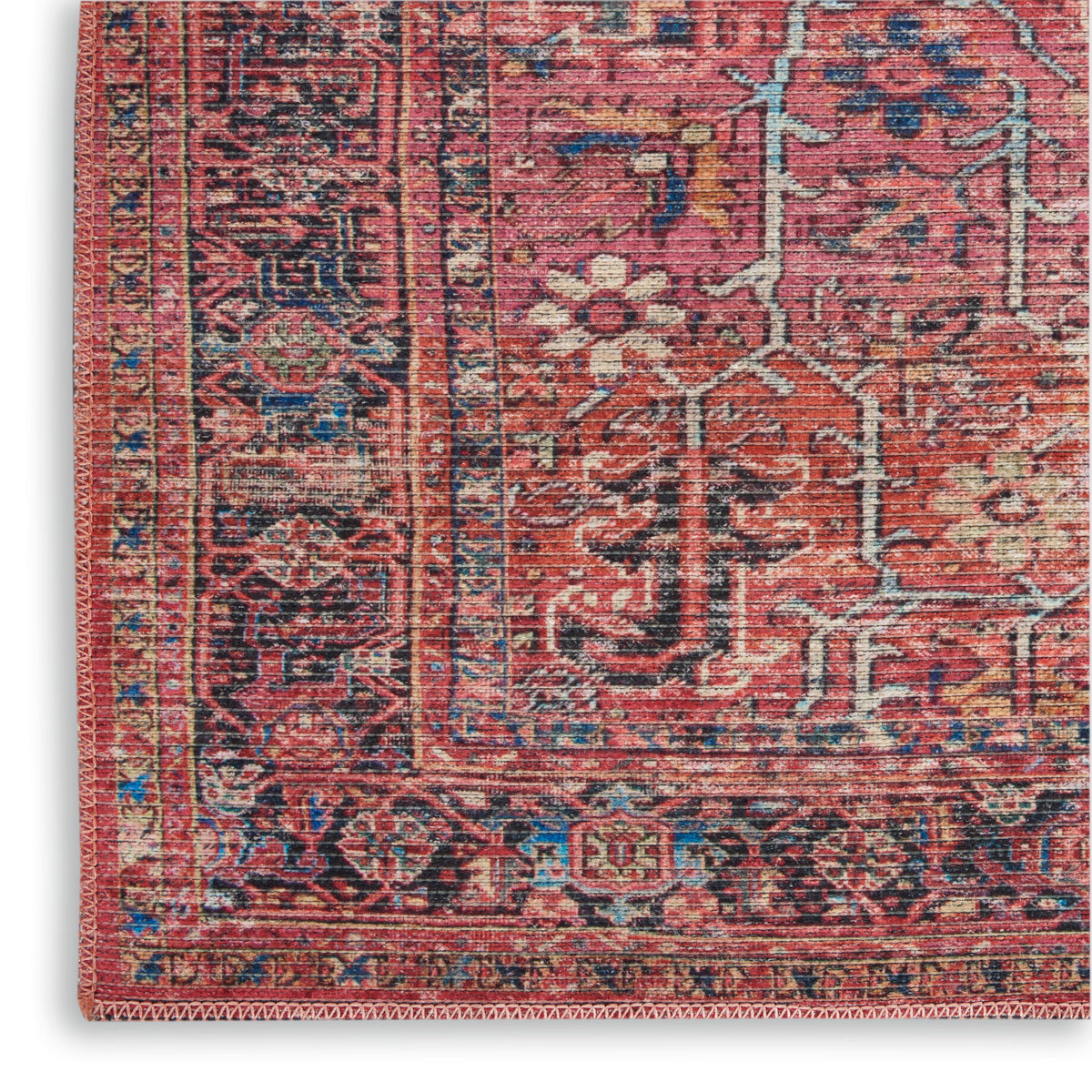 nourison new concept washables sr102 brick rug