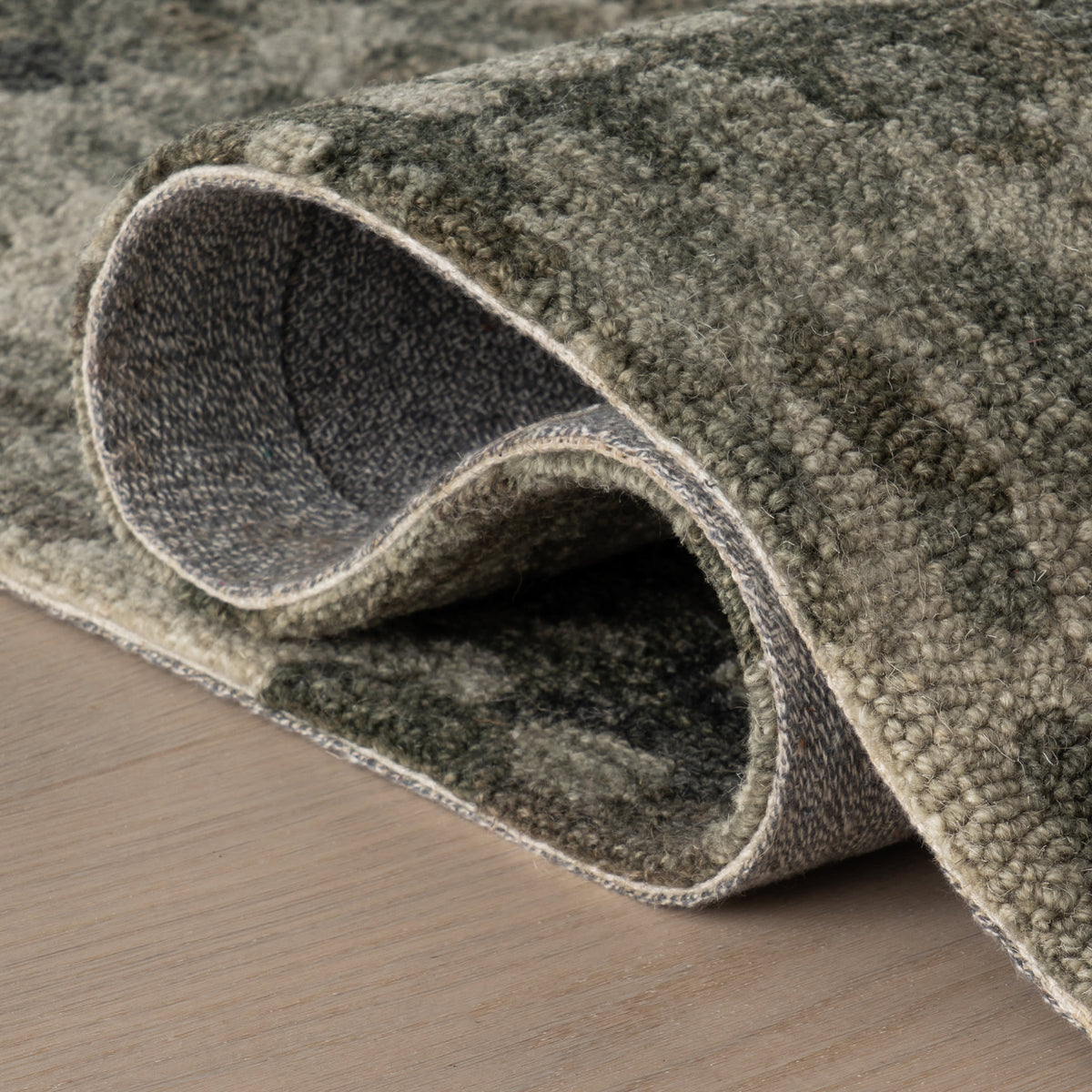 dash albert paint chip da2445 forest hand hooked wool rug
