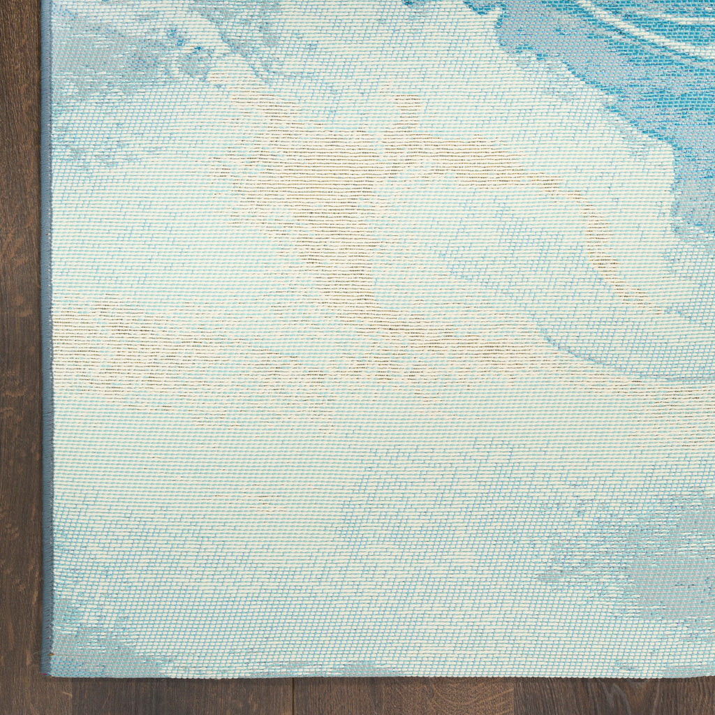 nourison color splash csp05 ivory blue rug