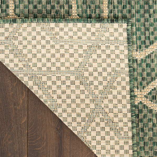 nourison horizon indoor outdoor hoz01 green rug