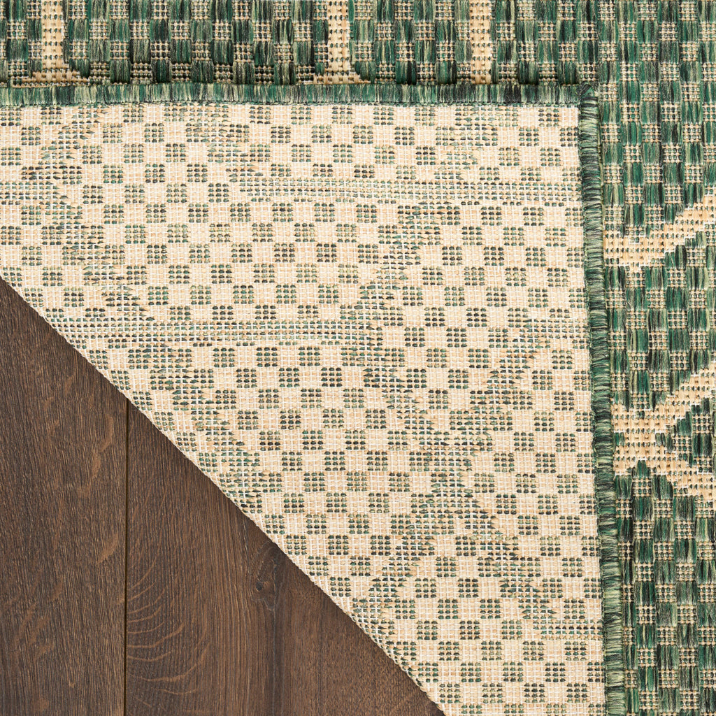 nourison horizon indoor outdoor hoz01 green rug