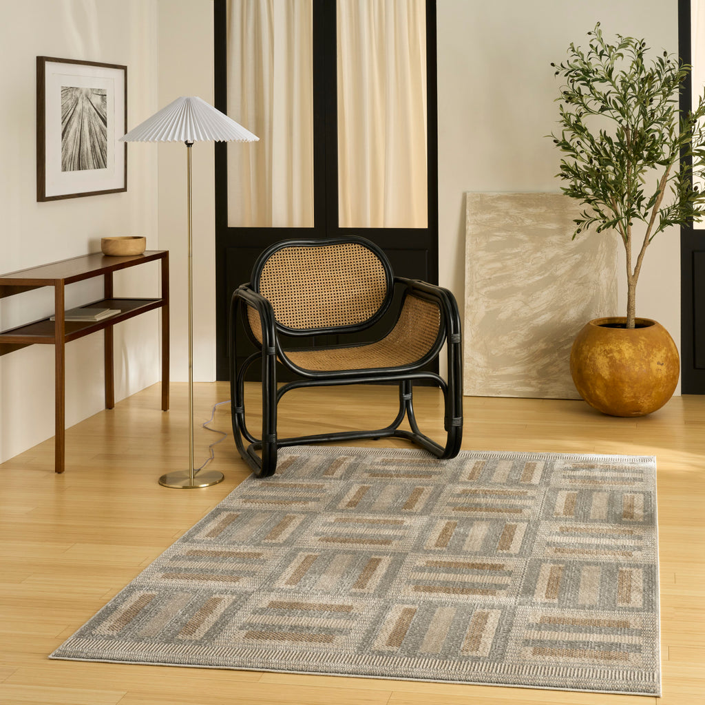 nourison nordic nrc11 grey multicolor rug
