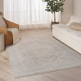 nourison pure shades sad02 grey rug