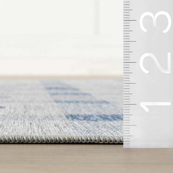 dash albert teahouse da2411 blue machine washable polyester rug