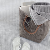 dash albert herringbone da287 pearl grey rug