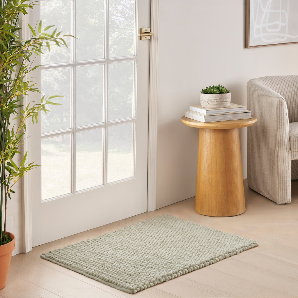 nourison pure knots knt01 sage rug