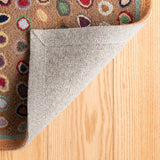 dash albert cats paw rda014 brown rug
