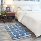 nourison luna lun02 blue silver rug