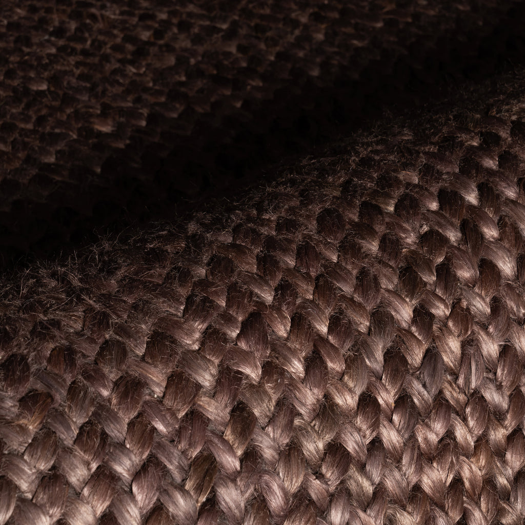 dash albert messi da2370 chocolate brown braided jute rug