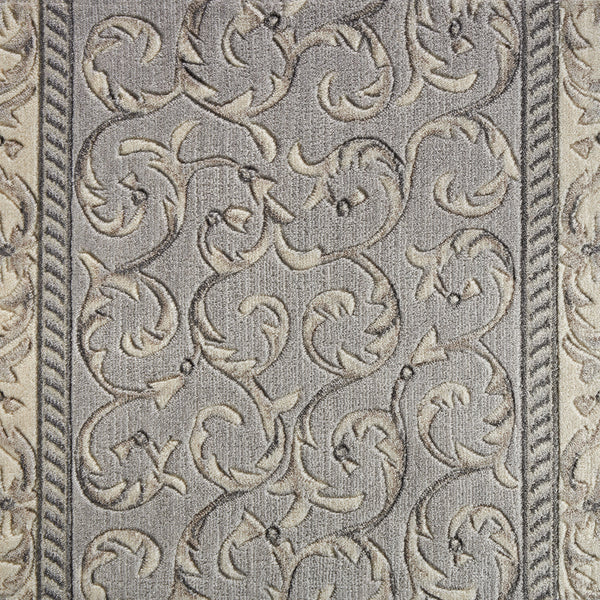 nourison somerset st02 silver rug