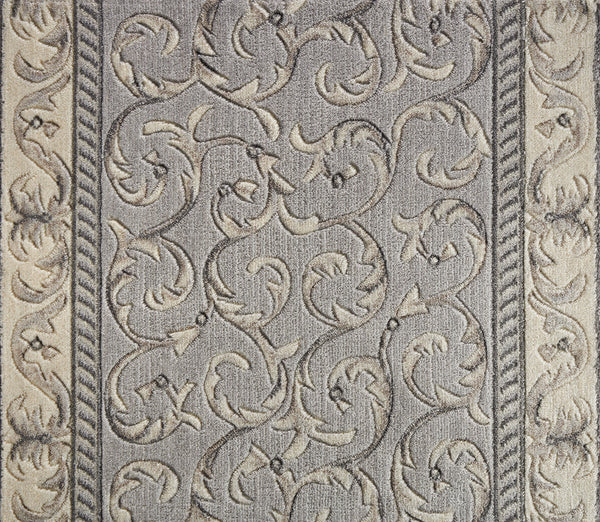 nourison somerset st02 silver rug