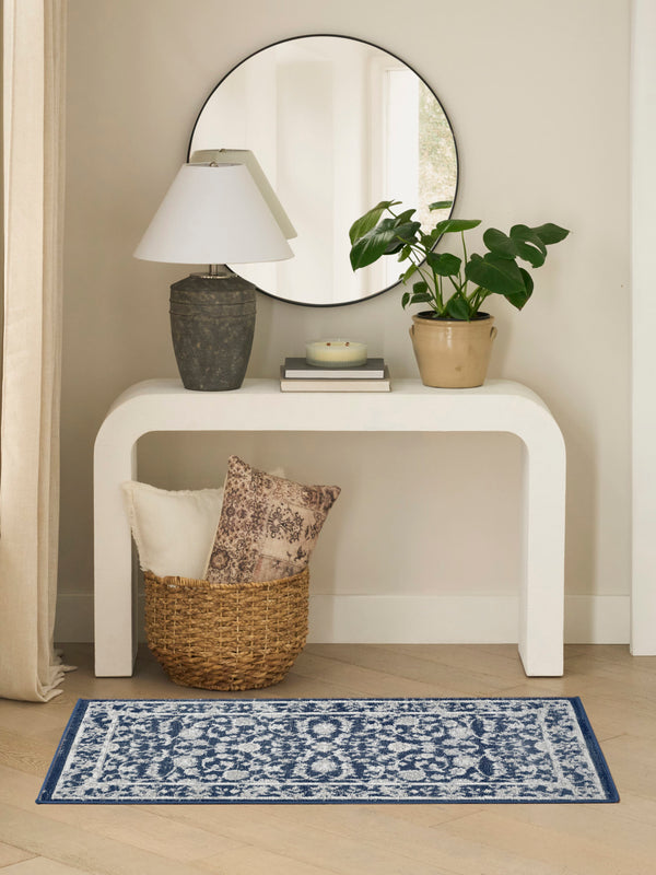 nourison dekor dek09 slate ivory rug