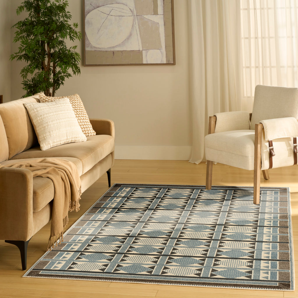 nourison nordic nrc06 blue rug