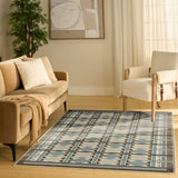 nourison nordic nrc06 blue rug