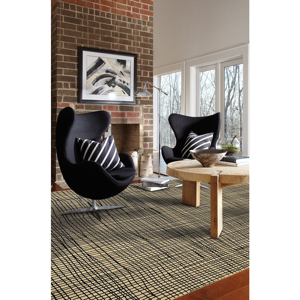 capel etching 2573 black rug