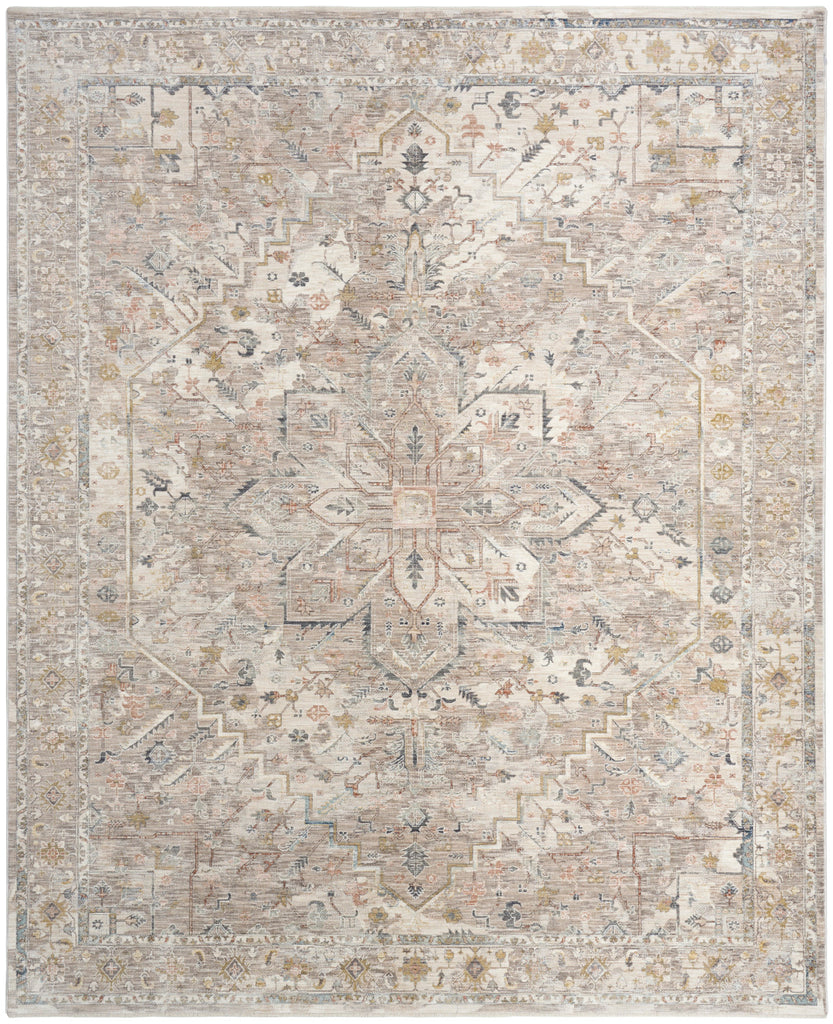 nourison antique fusion anf02 ivory multicolor rug