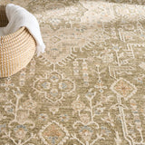nourison retreat ret02 green rug