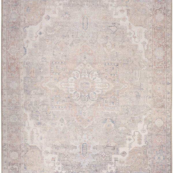 nourison vintage washables vws07 light blue rug