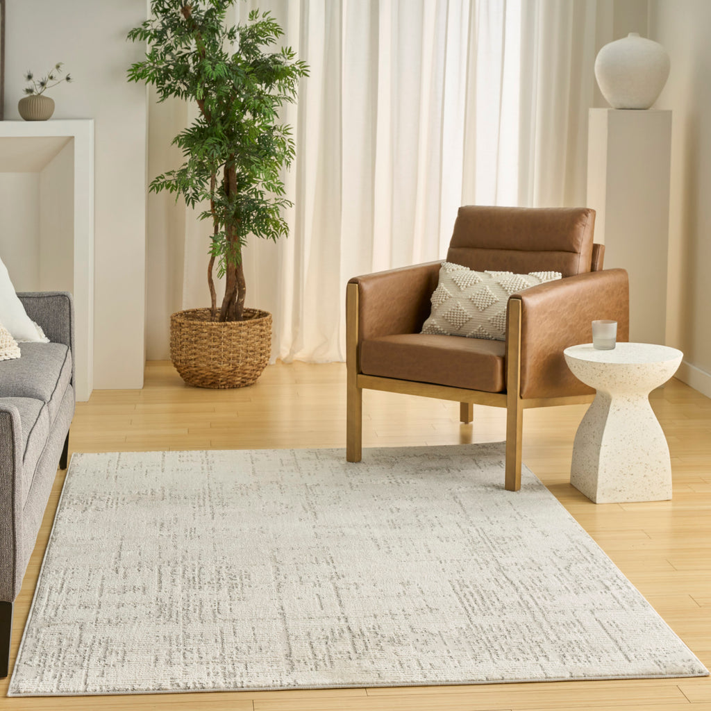 nourison ivory hues ivh01 ivory grey rug