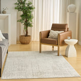 nourison ivory hues ivh01 ivory grey rug