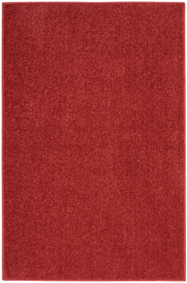 nourison nourison essentials nre01 brick red rug