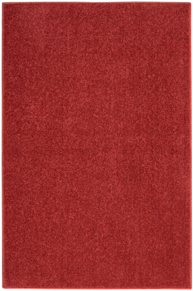 nourison nourison essentials nre01 brick red rug