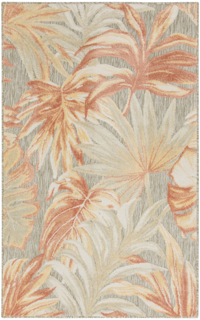 nourison aloha alh43 sage rose rug