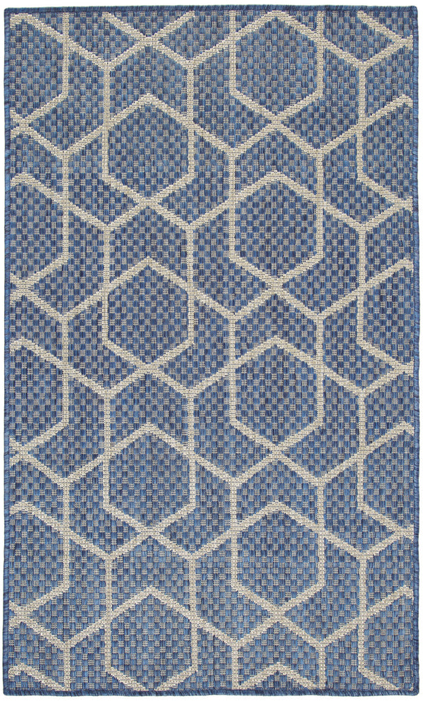 nourison horizon indoor outdoor hoz01 denim rug