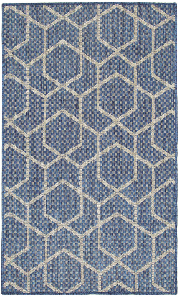 nourison horizon indoor outdoor hoz01 denim rug