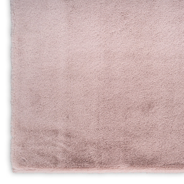 nourison soft plush rabbit fur sff01 lavender rug