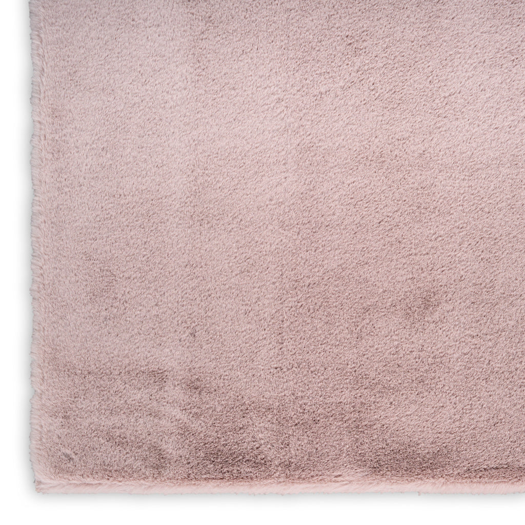 nourison soft plush rabbit fur sff01 lavender rug