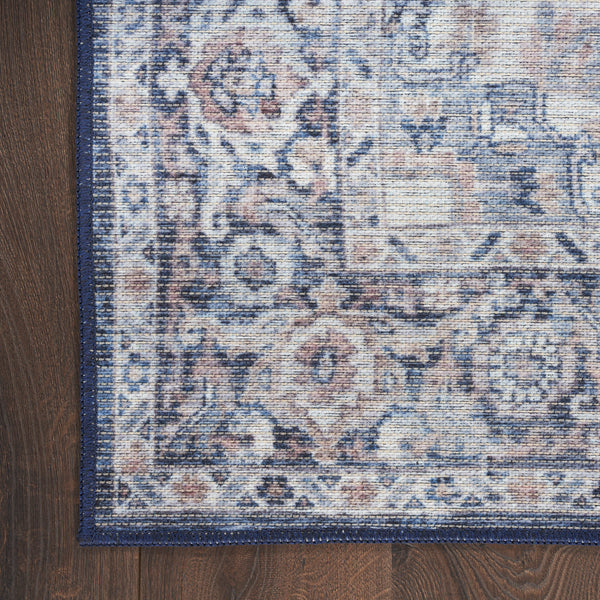 nourison new concept washables sr101 ivory navy rug