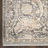 nourison antique fusion anf03 charcoal multicolor rug