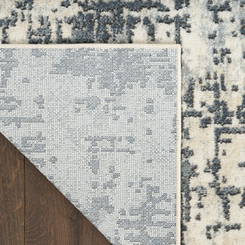 nourison quarry qua17 ivory grey rug