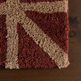 dash albert le souk 200svls08a maroon woven flatwoven cotton rug