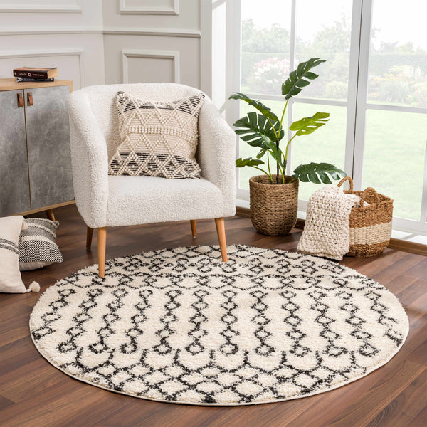 Hauteloom Munich MUNIC Charcoal Machine Made Polypropylene Rug
