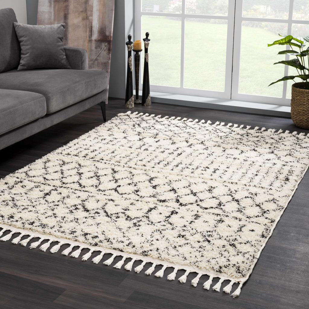 Hauteloom Limited Edition KIBUR Charcoal Machine Made Polypropylene Rug