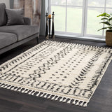 Hauteloom Hauppauge HAUP Charcoal Machine Made Polypropylene Rug