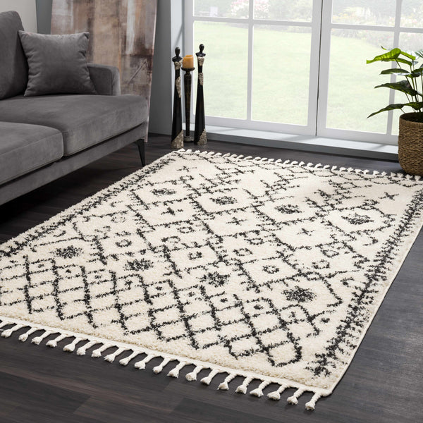 Hauteloom Godalming GOD Charcoal Machine Made Polypropylene Rug
