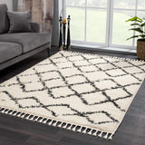 Hauteloom Wallagrass WAL Charcoal Machine Made Polypropylene Rug