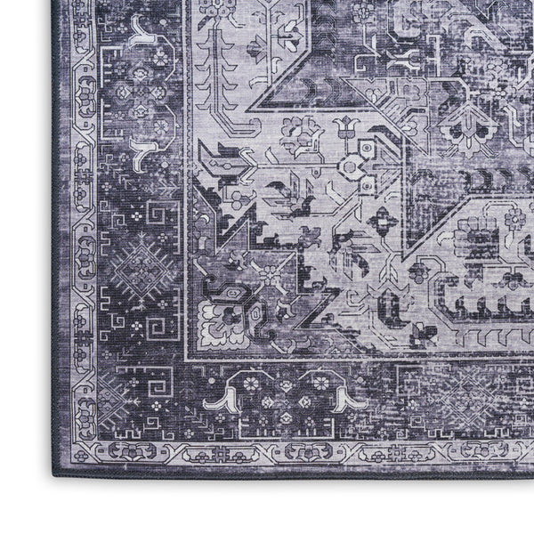 nourison nourison washables nwb15 charcoal grey rug