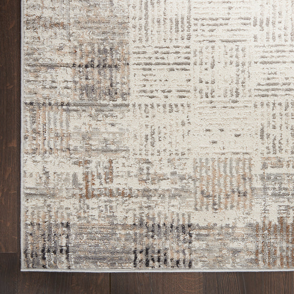 nourison elation etn05 ivory grey rug