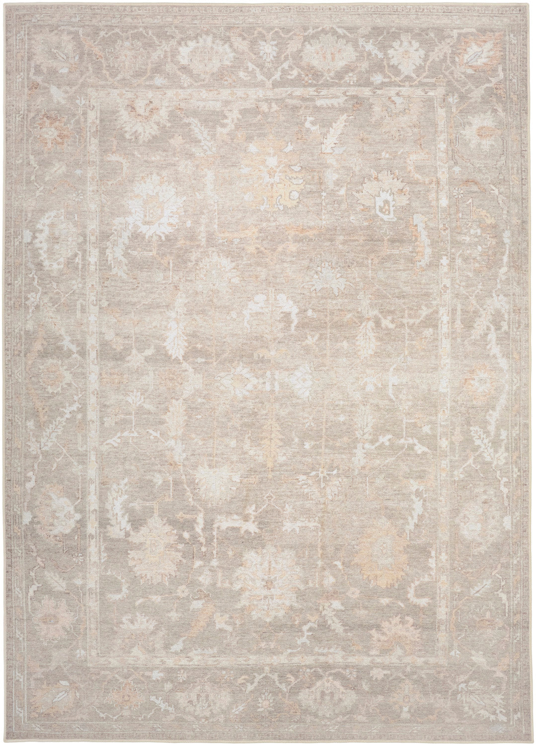 nourison vintage washables vws09 grey rug