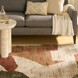 nourison nordic nrc18 beige multi rug