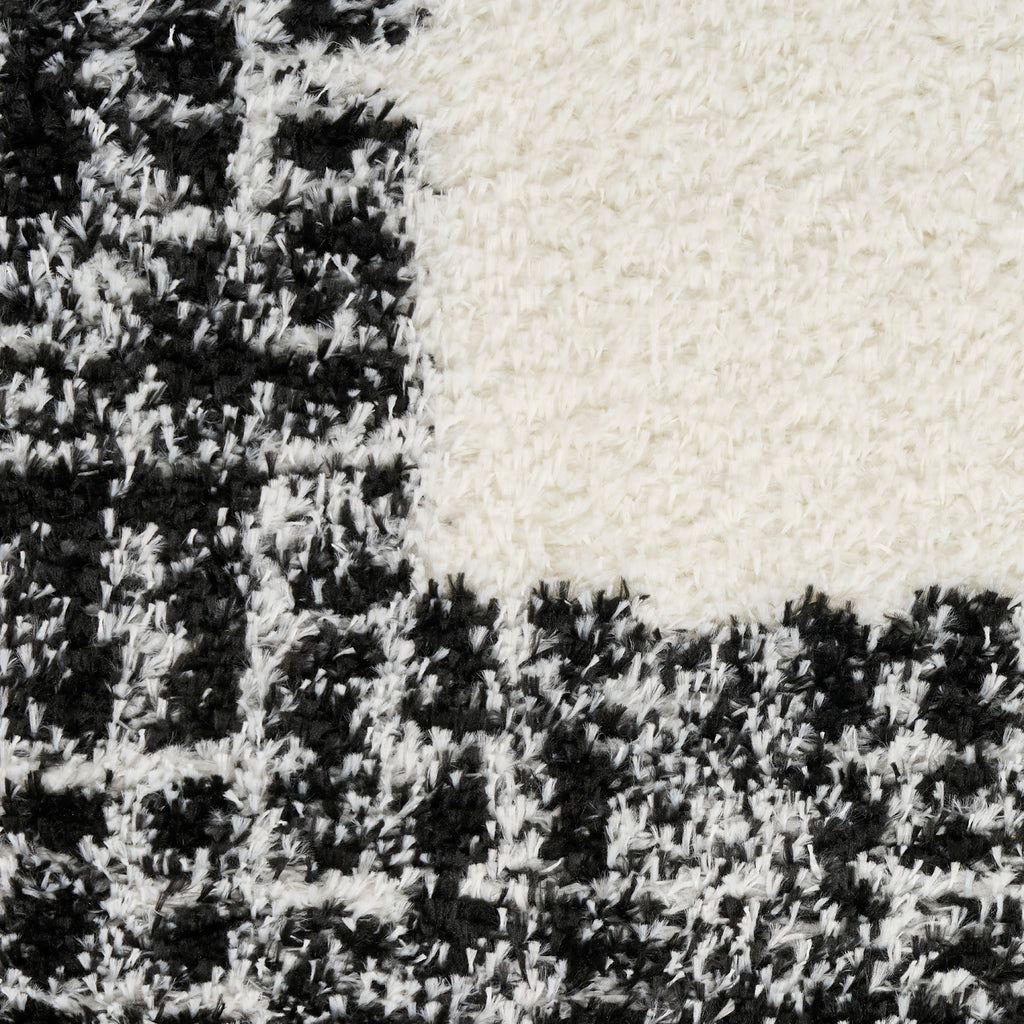 nourison pacific shag pcs02 ivory black rug